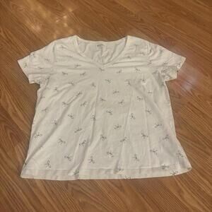 Old Navy V-Neck Top With Bows Size Medium